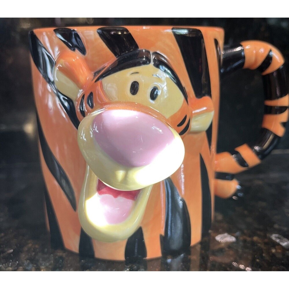 Disney Store Winnie The Pooh Tigger 3D Ceramic Large Coffee Mug